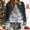 Black christmas print knit sweater women a1, variant on thefmos Women's Round Neck Christmas Print Knit Pullover Sweater Casual Long Sleeve Top Fashion Fall Winter Outfit, Black L