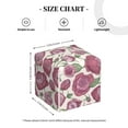 thumbnail image 2 of Leather Tissue Box Cover Square - Rose Flowers Purple Waterproof Tissue Box Holder Paper Case Organizer Dispenser for Modern Home Office Room Home Bathroom Decor, 2 of 7