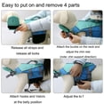 thumbnail image 4 of AOOOWER Reflective Dog Swim Vest with Handle High Buoyancy Adjustable Small to Large Breeds Life Suit for Swimming Boatings, 4 of 20
