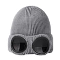 thumbnail image 1 of Gorro con máscara Cyberpunk, gorro de lana cálido, máscara de esquí, gafas a prueba de viento para hombres y mujeres, gorro de punto de esquí de felpa en otoño e invierno, 1 of 6