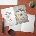 thumbnail image 3 of Happy Anniversary Pomeranian Celebrates Wedding Love Family Party 5x7in Folded Greeting Card Pom Dog Lover Gifts Single Note Card with Envelope - 01015, 3 of 5