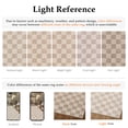 thumbnail image 4 of BERTHMEER 3'x8' Runner Rugs for Hallway Kitchen Entryway Bedroom Bathroom Entrance Geometric Modern Checkered Farmhouse Carpets Non Slip Machine Washable, Brown, 4 of 5