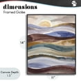 thumbnail image 4 of Stupell Industries Contemporary Layered Ocean Flow Black Framed Giclee Art, 11 x 14, by Alonza Saunders, 4 of 8