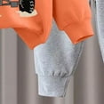 thumbnail image 7 of Kogui Toddler Boy Outfits Winter Toddler Boy Clothes Outfits Long Sleeve Hoodie Sweatshirt + Pants Boys Fall Winter Outfits Set 3 6 9 12 24 Months 2T 3T 4T (Orange,3-4 Years), 7 of 7