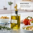 thumbnail image 5 of (2 pack) Better Home & Gardens 8.45 oz Unfilled Glass Oil Cruet Bottle with Gold Spout, 5 of 11