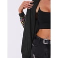 thumbnail image 5 of INSPIRE CHIC Sequined Shiny Jackets for Women's Long Sleeve Party Zipper Blazer Bomber Jacket XL Multicolor, 5 of 6