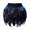 Dark Blue, variant on Womens Faux Feather Mini Skirt Elastic Mid Waist A-line Tutu Skirt for Mardi Gras Festivals Carnival Halloween Dance Party Supplies