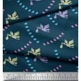 thumbnail image 2 of Soimoi Poly Georgette Fabric Small Bird,Fish & Heron Bird Print Fabric by Yard 42 Inch Wide, 2 of 3