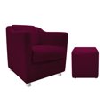 thumbnail image 1 of Set de puff y sillón Tilla B - Vino WEIK Tilla, 1 of 5