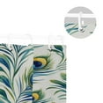 thumbnail image 5 of Yayeee Shower Curtain with Hooks 72"x72" Waterproof Fabric Bathroom Hanging Decor, Peacock Feather, 5 of 5