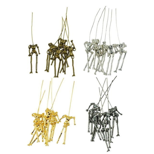 Colgante de Forma cuerpo Esquelético Sunnimix 24 Piezas DIY Accesorios para Fabricación de joyas artesanal