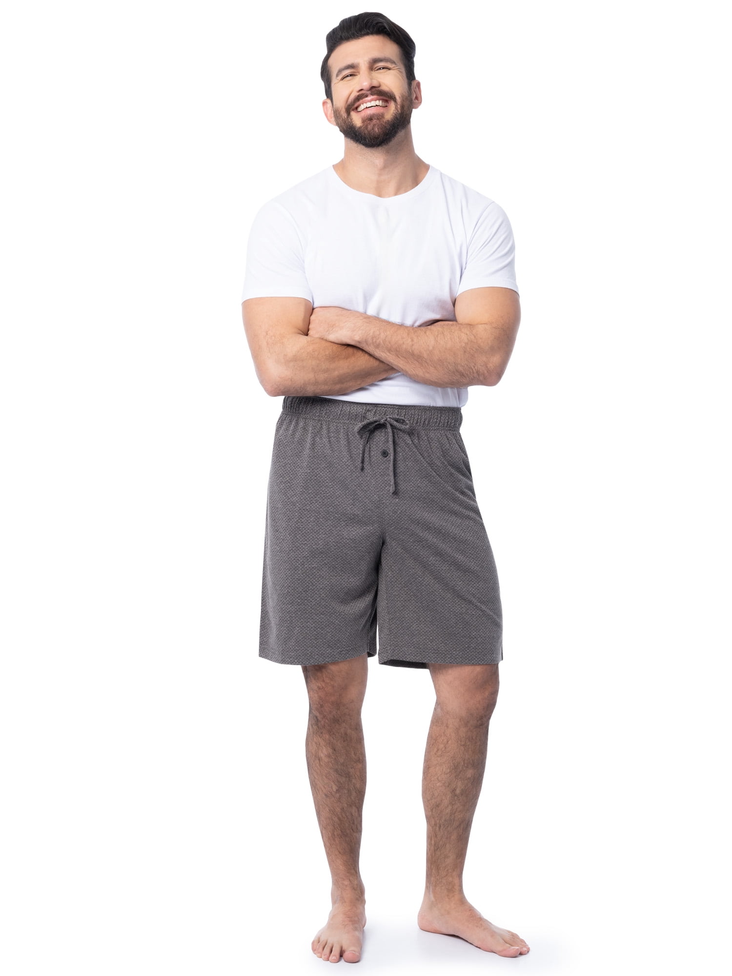 Fruit of the Loom Men's and Big Men’s Breathable Mesh 2-Pack Knit Sleep Pajama Short, S-2XL