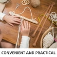 thumbnail image 4 of Mutably 4Pcs Tapestry Rods Wooden Hanging Pole Wooden Tapestry Holder Tapestry Hanging Stick Tapestry Rods, 4 of 10