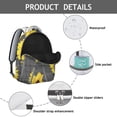 thumbnail image 4 of "Floral Fashion Backpack with Sunflower & Wildflower Design for Women & Girls - Large Capacity Waterproof School Bag for College Students, Laptop Compartment, Ergonomic Shoulder Straps for Comfort", 4 of 6