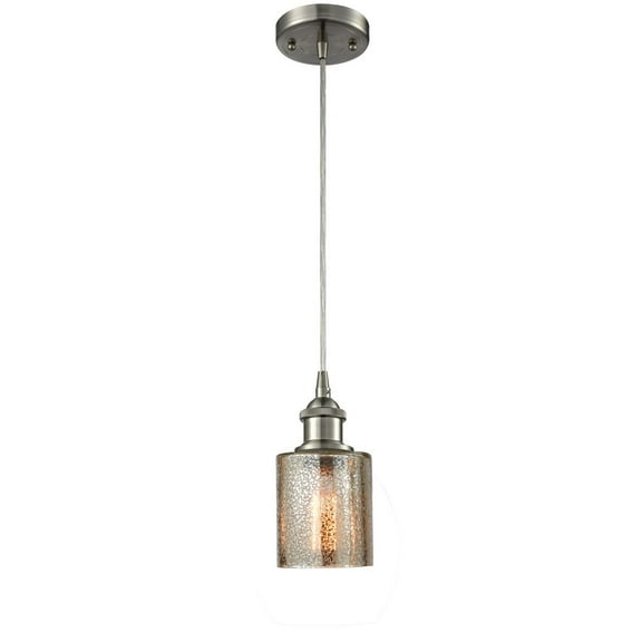 Innovations 1-LT LED Cobbleskill 5" Mini Pendant - Brushed Satin Nickel - 516-1P-SN-G116-LED