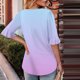 thumbnail image 3 of Blusas de Manga Corta para las Mujeres, Moda Verano Impreso, Blusas de Cuello Redondo, Chaqueta de Manga Corta para las Mujeres, 3 of 8