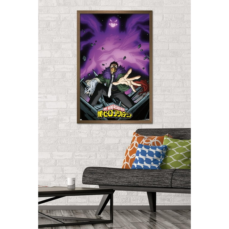 Trends International My Hero Academia: Season 4 - Key Art Framed Wall  Poster Prints Black Framed Version 14.725 x 22.375