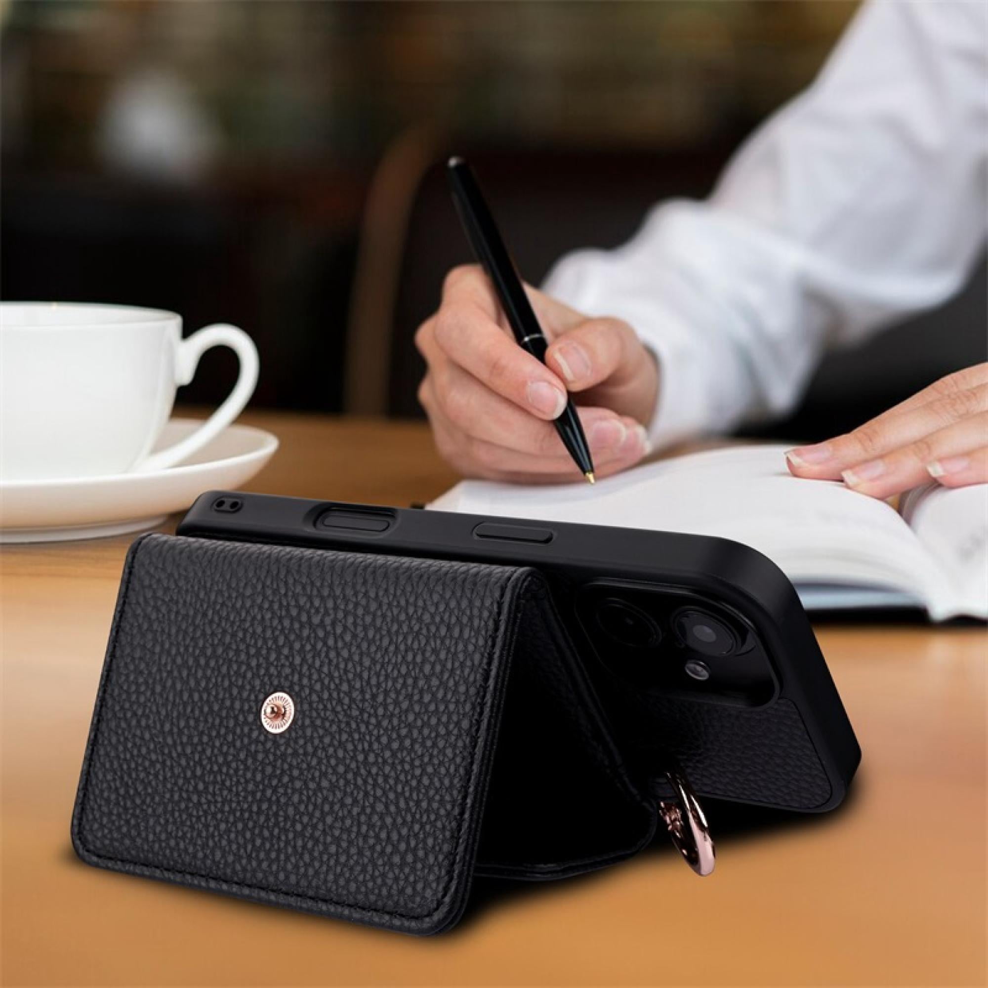 Crossbody Wallet Case with Card Holder & Kickstand compatiable with iPhone 16