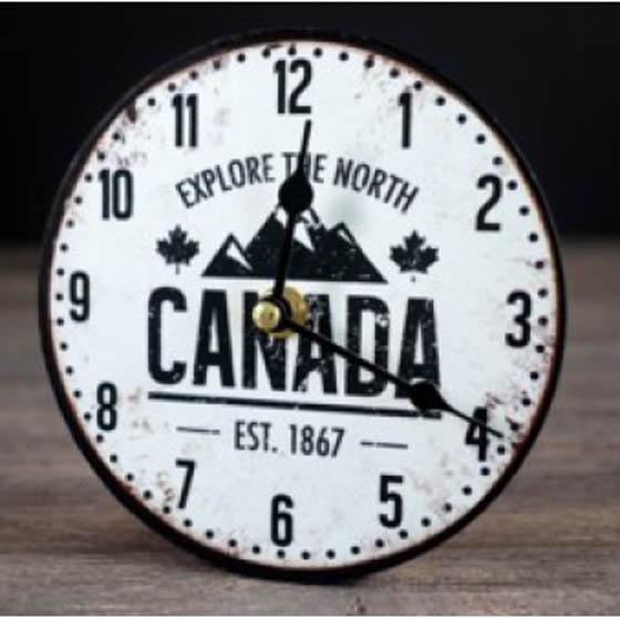 01230 CANADA SOUVENIR CLOCK EXPLORE THE NORTH CANADA Walmart Canada