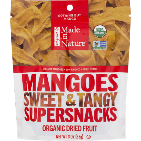 Made in Nature Organic Dried Fruit, Mangos, 3 Oz