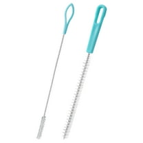 PBPBOX 2Pcs Practical Plastic Bottle and Straw Cleaning Brushes with Hanging Hole Design