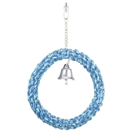 UPC: 0030172098840 | Penn-Plax BA1210 Braided Rope Swing Medium Blue