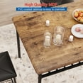 thumbnail image 4 of Yeshouse Juego de mesa de comedor de 4 piezas que ahorra espacio: metal y madera resistentes, banco y taburetes tapizados, estante de almacenamiento y cojines de poliuretano, 4 of 6