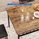 thumbnail image 4 of Yeshouse Juego de mesa de comedor de 4 piezas que ahorra espacio: metal y madera resistentes, banco y taburetes tapizados, estante de almacenamiento y cojines de poliuretano, 4 of 6