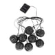 thumbnail image 1 of Luces de bola de cadena solar LED al aire libre impermeable blanco cálido decoración de patio de jardín 8 LED Zulema luces decorativas de cadena, 1 of 8