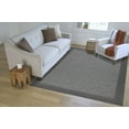 thumbnail image 2 of Mainstays Farmhouse Faux Sisal Olefin Gray Border Indoor Living Room Area Rug, 7' x 10', 2 of 8
