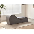 thumbnail image 2 of Yoga Chaise Lounge Chair for Stretching, Relaxation & Exercise, Ergonomic Design with Soft Yet Firm High-Density Foam Core, Removable Machine-Washable Cover, Grey, 2 of 6