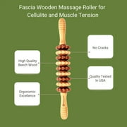Phlorena Wooden Fascia Massage Roller | Wood Therapy Tools for Body Shaping & Cellulite