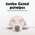 thumbnail image 3 of Toallitas Petkin Jumbo para ojos de mascotas, 80 toallitas extra húmedas, paquete de 2, 3 of 7