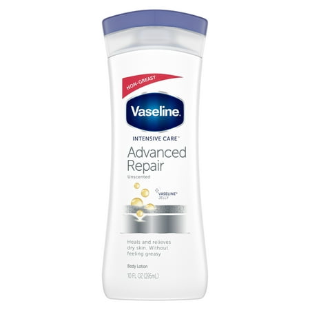 (2 pack) Vaseline Body Lotion Advanced Repair Unscented 10