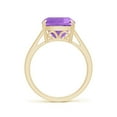 thumbnail image 2 of ANGARA Natural 3.65 Ct. Amethyst Solitaire Ring in 14K Yellow Gold for Women (Ring Size: 3), 2 of 9
