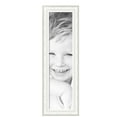 thumbnail image 2 of ArtToFrames 10" x 40" Majestic White Picture Frame, 10x40 inch Silver Wood Poster Frame (WOM-5198),  Pack, 2 of 7