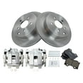 thumbnail image 2 of TRQ Rear Brake Pad and Rotor Set Ceramic Rotors Calipers Fits 2011-2013 Infiniti M37 M56 2014-2019 Q50 2017-2018 Q60 2014-2017 Q70 2016-2018 Q70L, 2 of 5