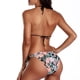 thumbnail image 4 of Traje de baño bikini sexy con escote halter, espalda descubierta, cordones y estampado multicolor, 4 of 7
