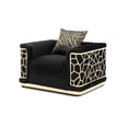thumbnail image 4 of Black Upholstered Material - Art Deco Design with Stylish Patterns - Various Home Spaces - Durable and Ready to Decorate, 4 of 4