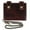 Brown, variant on CTM Leather American Flag Bifold Chain Wallet with Snap Closure (Men)