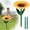 Yellow, variant on sruoe Bird Feeders, Bird Baths Outdoor, BirdBaths for the Garden, Feeder Tray, Natural Flowers Bowl Bird Bath for Outside, Patio, Plastic