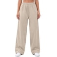 thumbnail image 2 of Jovrlynd Women's Sweatpants Wide Leg High Waist Drawstring Stretch Lounge Pants with Pockers, S-2XL, 2 of 8