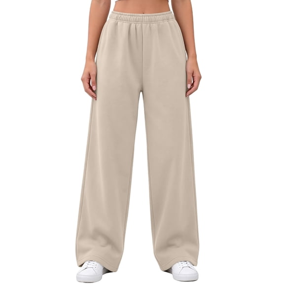 Women's Sweatpants Casual Loose Fit Solid Color Joggers with Drawstring and Multiple Pockets for Outdoor Sports