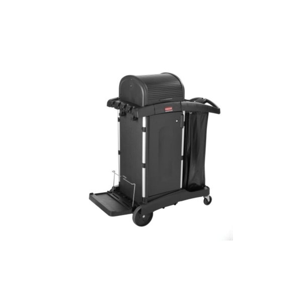 Rubbermaid® High Security Janitor Cart With Locking Hood And