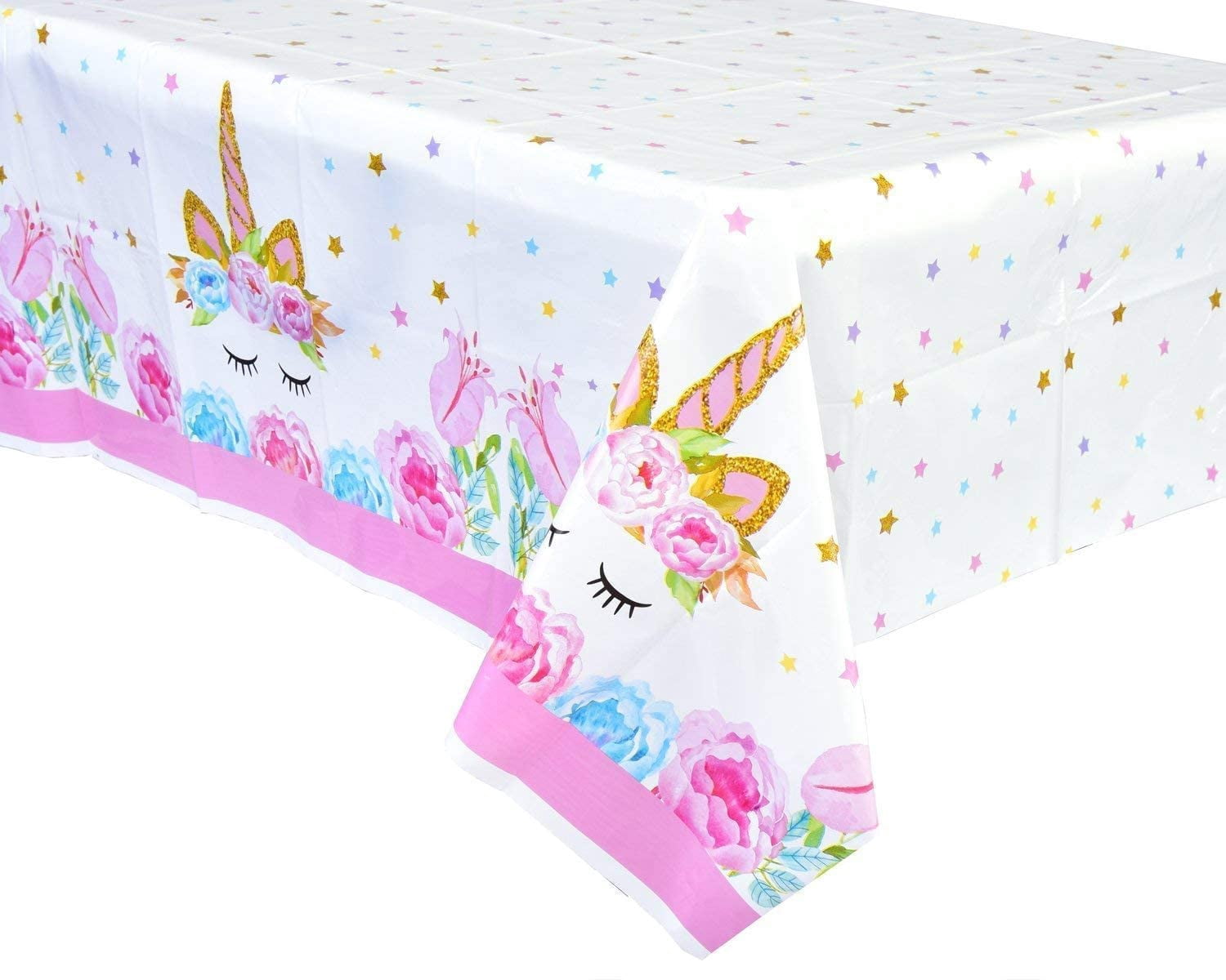 Unicorn Party Supplies for Girls - Unicorn Birthday Decorations with Plates Disposable Tableware for Unicorn Theme Party