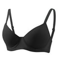 thumbnail image 2 of Tqyyweavej Demi Bras for Women Lightly Lined Adjustable Push Up Bralette Bras Wireless Breathable Ribbed Seamless Bras Size S to 2XL, 2 of 4
