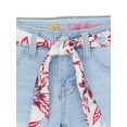 thumbnail image 3 of Lee Girls 4-16 Scarf Belted Mid Length Denim Shorts, 3 of 3