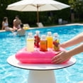 thumbnail image 6 of Inflatable Pool Cup Holder Float for 6 Drinks Wearable Hat Summer Floating Beverage Caddy, 6 of 6