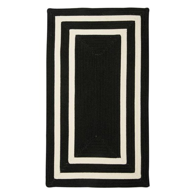 Colonial Mills Tapis PY21SAMPLER la Playa - Échantillon Noir & amp; Blanc