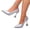 Silver, variant on Viluyesy Women's Rhinestone Pumps Stiletto Pointed Toe Dressy High Heels Slip On Elegant Prom Party Wedding Shoes Silver Size 6